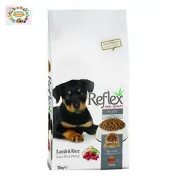 غذای خشک توله سگ رفلکس طعم بره و برنج 15کیلوگرم