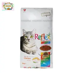 غذای خشک گربه رفلکس مولتی کالر وزن 15کیلوگرم