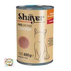 کنسرو گربه شایر با طعم مرغ 400گرمی