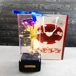 گل رز جاودان گلکسی بنفش | باکس تندیسی پایه مخمل | کادو ولنتاین - فروشگاه اینترنتی پزبده| فروش اکسسوری زنانه