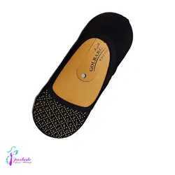 پاپوش مشکی طرح لوزی طلایی - فروشگاه اینترنتی پزبده|اکسسوری زنانه