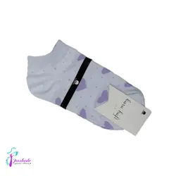 جوراب زنانه ساق کوتاه طرح قلب - فروشگاه اینترنتی پزبده|اکسسوری زنانه