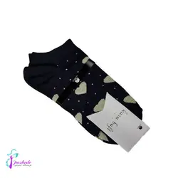 جوراب زنانه ساق کوتاه طرح قلب - فروشگاه اینترنتی پزبده|اکسسوری زنانه