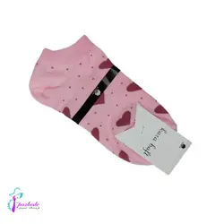 جوراب زنانه ساق کوتاه طرح قلب - فروشگاه اینترنتی پزبده|اکسسوری زنانه