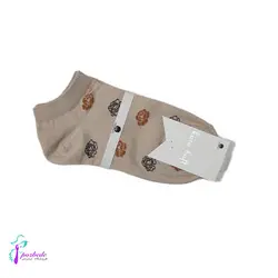 جوراب مچی دخترانه ساق کوتاه طرح گل رز - فروشگاه اینترنتی پزبده|اکسسوری زنانه