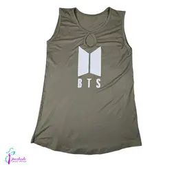 تاپ زنانه نخ پنبه طرح Bts - فروشگاه اینترنتی پزبده|اکسسوری زنانه