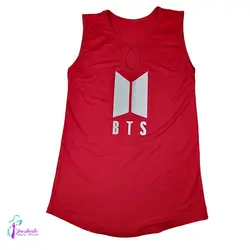 تاپ زنانه نخ پنبه طرح Bts - فروشگاه اینترنتی پزبده|اکسسوری زنانه