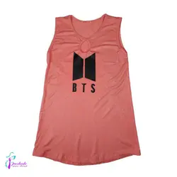 تاپ زنانه نخ پنبه طرح Bts - فروشگاه اینترنتی پزبده|اکسسوری زنانه