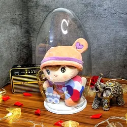 عروسک بچه کلاه دار گلبهی در باکس خمره ای - فروشگاه اینترنتی پزبده