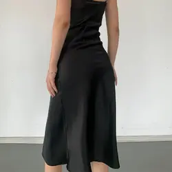 پیراهن مجلسی زنانه ساتن جنس ترک - فروشگاه اینترنتی پزبده