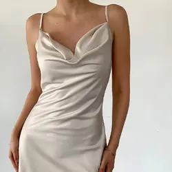 پیراهن مجلسی زنانه ساتن جنس ترک - فروشگاه اینترنتی پزبده