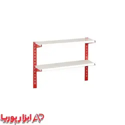 ست قفسه فروشگاهی پایه 1 متری 2 طبقه سایز 50*95