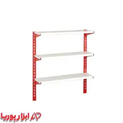 ست قفسه فروشگاهی پایه 1 متری 3 طبقه سایز 30*95