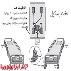 باسکول 300 کیلویی تخت نیکو