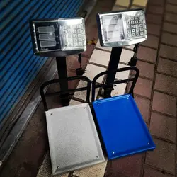 ترازو باسکول ۲۰۰ کیلویی گارددار تاشو کیبورد استیل