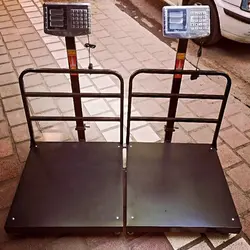 ترازو باسکول ۴۰۰ کیلویی تاشو کیبورد استیل