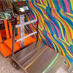 ترازو باسکول ۵۰۰ کیلویی چرخدار ۷۰×۷۰ استیل