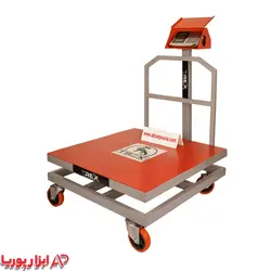 باسکول 700 کیلویی محک بدنه تیرکس 80*80 + چرخ دار