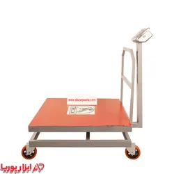 باسکول 600 کیلویی کمری بدنه تیرکس 80*80 + چرخ دار پرو