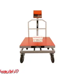 باسکول 600 کیلویی کمری بدنه تیرکس 80*80 + چرخ صنعتی