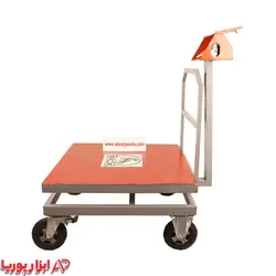 باسکول 600 کیلویی کمری بدنه تیرکس 80*80 + چرخ صنعتی