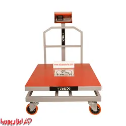 باسکول 600 کیلویی کمری بدنه تیرکس 90*90 + محافظ نمایشگر