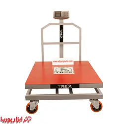 باسکول 600 کیلویی محک بدنه تیرکس 80*80 + چرخ دار پرو