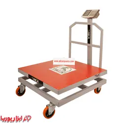 باسکول 600 کیلویی محک بدنه تیرکس 80*80 + چرخ دار پرو