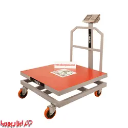 باسکول 700 کیلویی کمری بدنه تیرکس 80*80 + چرخ دار پرو