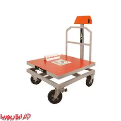 باسکول 700 کیلویی محک بدنه تیرکس 80*80 + چرخ صنعتی