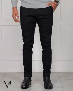 شلوار کتان مشکی 24180