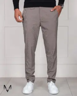 شلوار پارچه ای کرم 21197