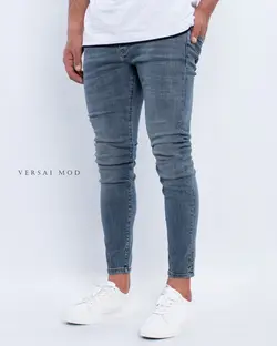 شلوار جین آبی طوسی 3073b