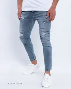 شلوارجین آبی طوسی 3072c