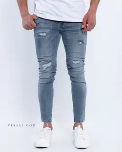 شلوارجین آبی طوسی 3072c