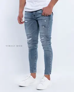 شلوارجین آبی طوسی 3072c