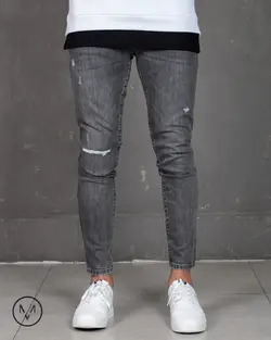 شلوار جین ذغالی روشن 4793/2