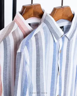 پیراهن بلندراه راه طوسی آبی 33116 - فروشگاه پوشاک مردانه