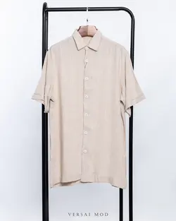 پيراهن کوتاه کرم حصيري 33133 ZARA - فروشگاه پوشاک مردانه