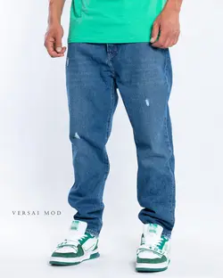 شلوار جين آبي تيره 10565b - فروشگاه پوشاک مردانه ورسای مد
