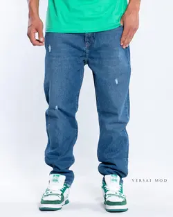 شلوار جين آبي تيره 10565b - فروشگاه پوشاک مردانه ورسای مد