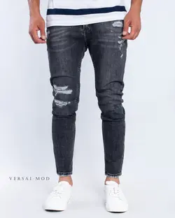 شلوار جين ذغالي تيره 52419 DSQUARED - فروشگاه پوشاک مردانه ورسای مد