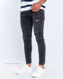شلوار جين ذغالي 4640/2 MONCLER - فروشگاه پوشاک مردانه ورسای مد