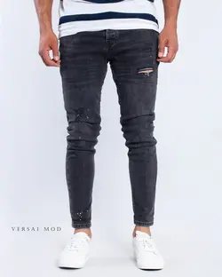 شلوار جين ذغالي 4640/2 MONCLER - فروشگاه پوشاک مردانه ورسای مد