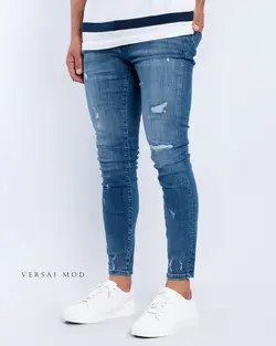 شلوار جين آبي تيره 4041a CALVIN KLEIN - فروشگاه پوشاک مردانه ورسای مد