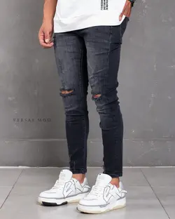 شلوار جين ذغالي 5065a PULL&BEAR - فروشگاه پوشاک مردانه ورسای مد