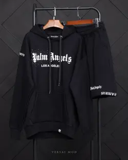 هودي شلوارک سفيد 22347 PALM ANGEL