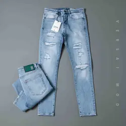 شلوار جين آبي  4001a BERSHKA