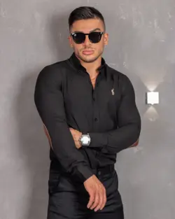 پیراهن بلند سرمه ای 31192