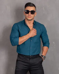 پیراهن بلند آبی  31245